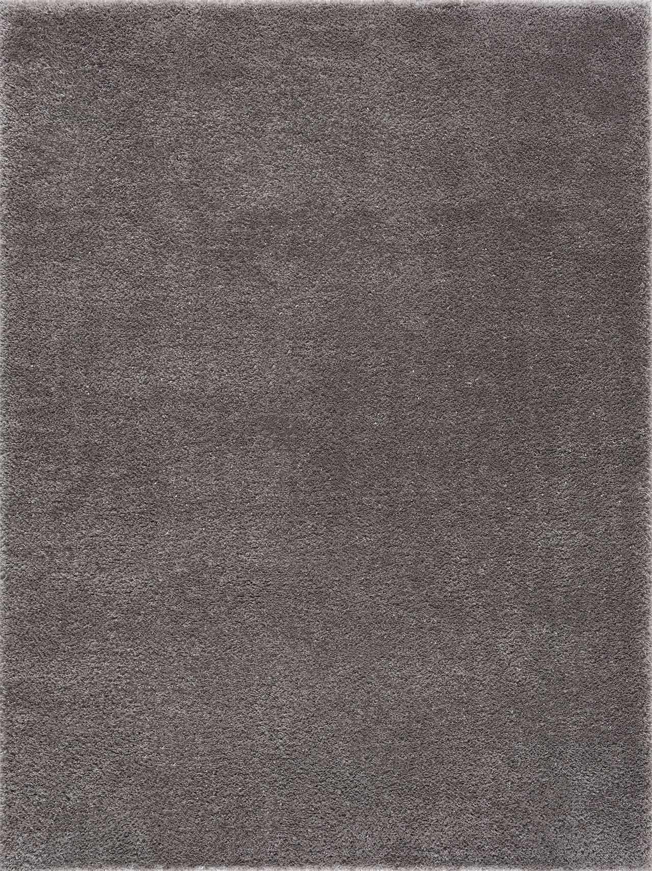 Heavenly Solid Gray Plush Area Rug