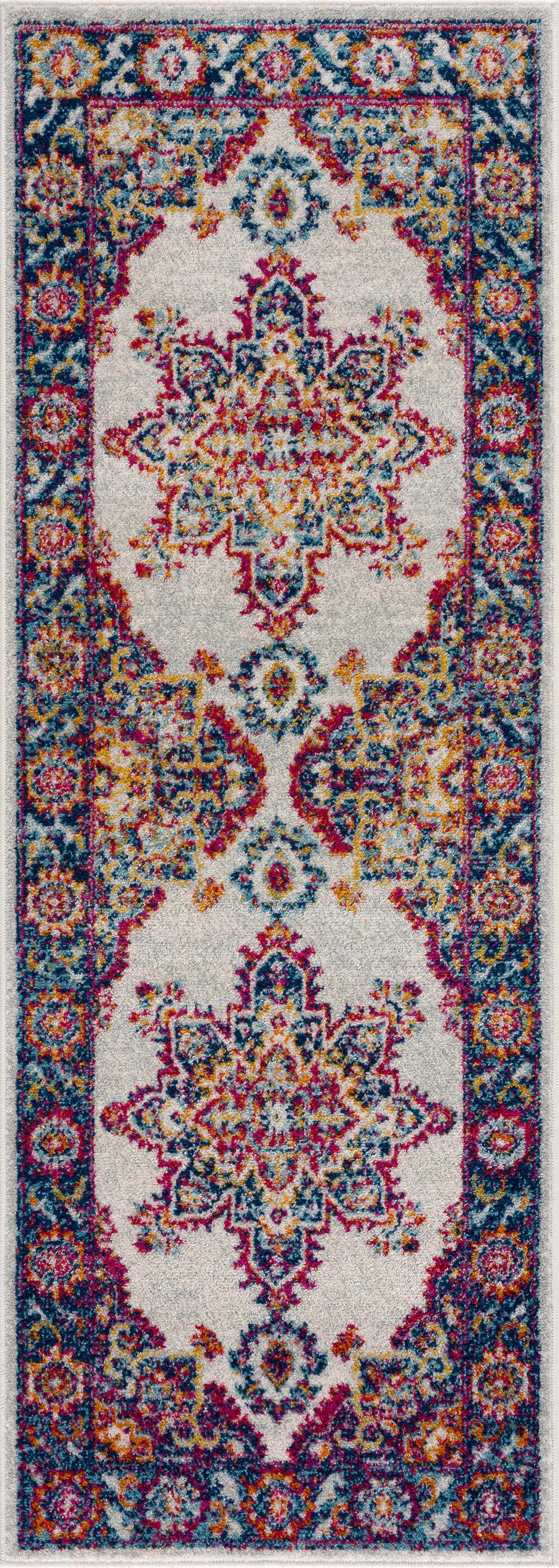 Istanbul Medallion Orange Area Rug - Clearance