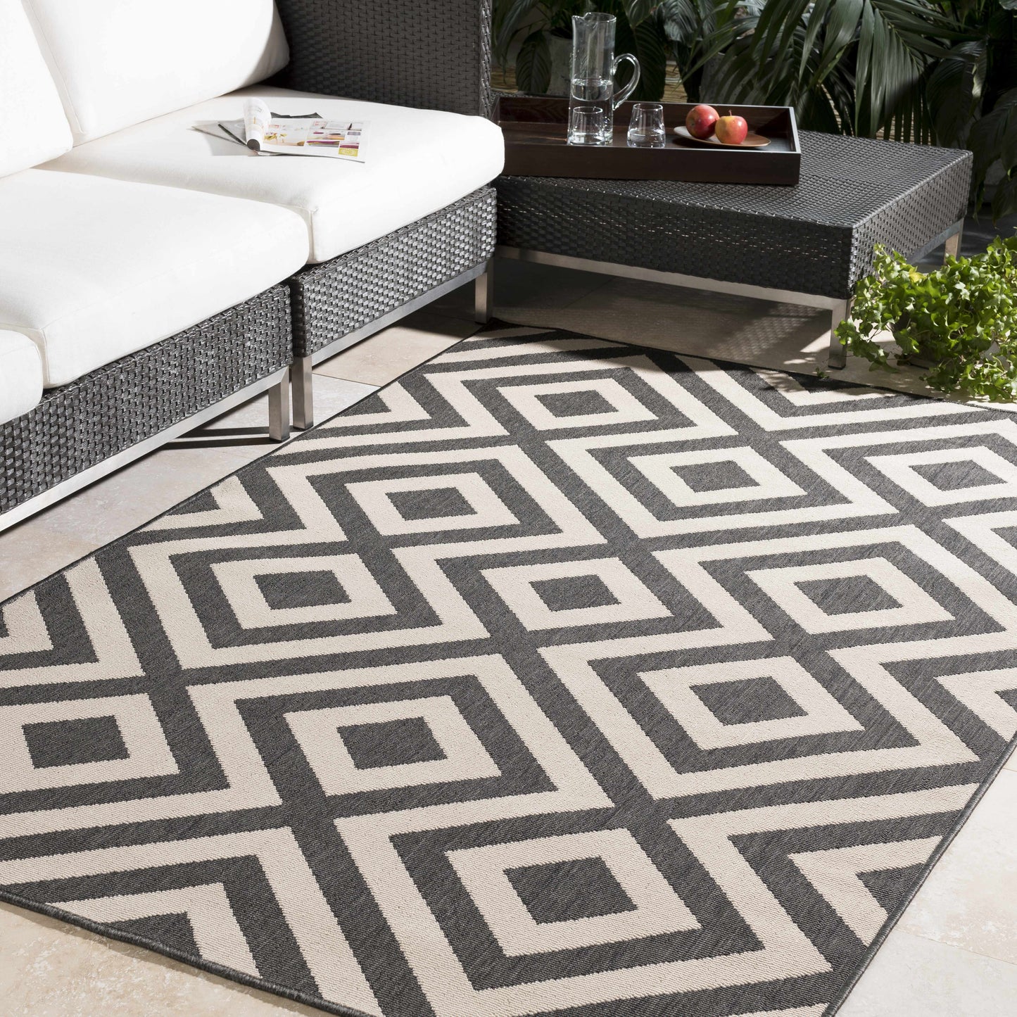 Spilsby Geometric Outdoor Rug - Clearance