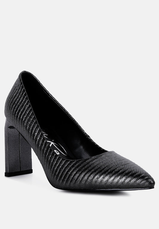 Tickles Italian Block Heel Pumps