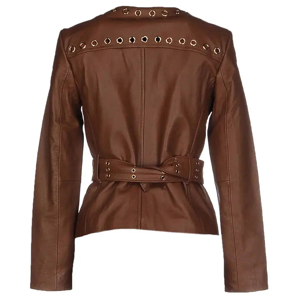 Women’s Genuine Leather Biker Jacket