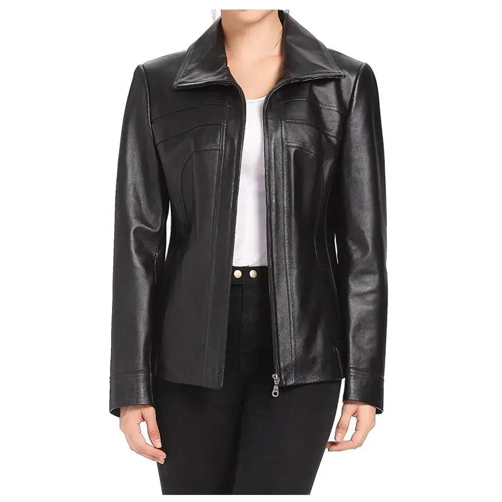 Women’s Leather Biker Jacket