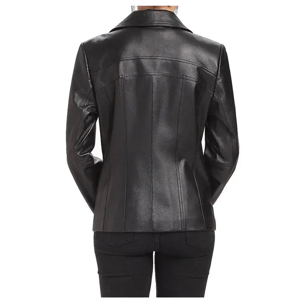 Women’s Leather Biker Jacket