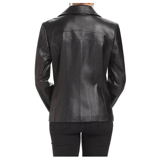 Women’s Leather Biker Jacket