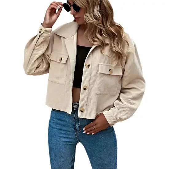 Women’s Apricot Corduroy Jacket