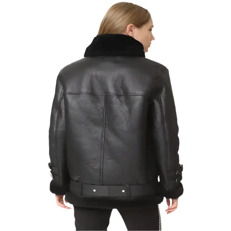 Women’s Black B3 Shearling Jacket