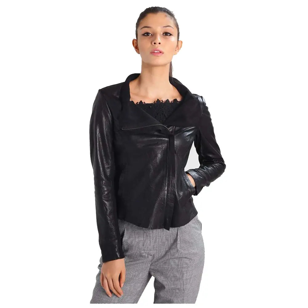 Women’s Elegant Fashion Leather Jacket