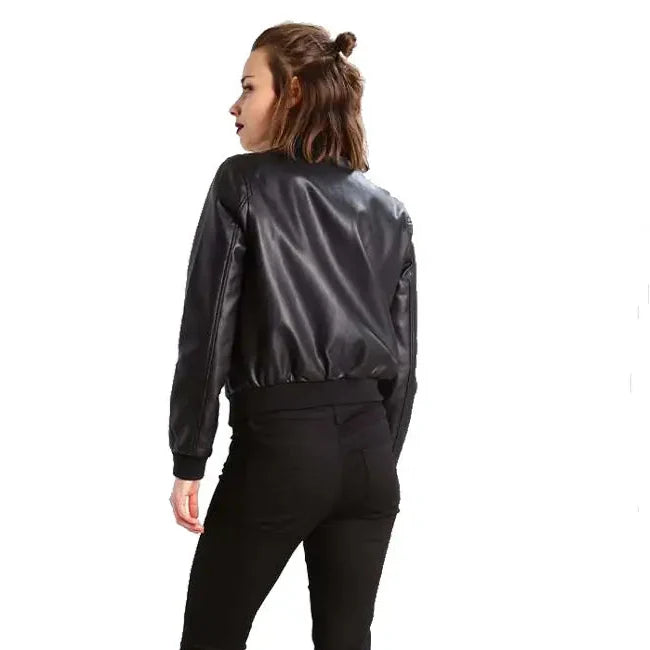 Women’s Real Leather Fashion Jacket