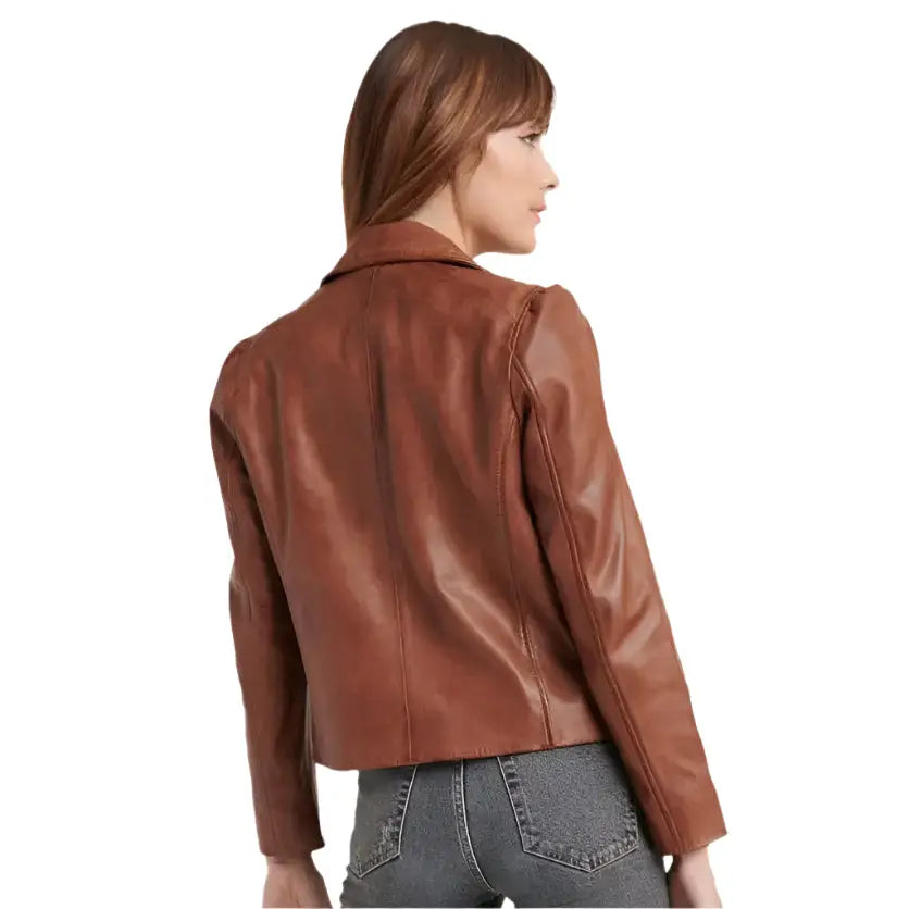 Women’s Rusty Brown Leather Jacket