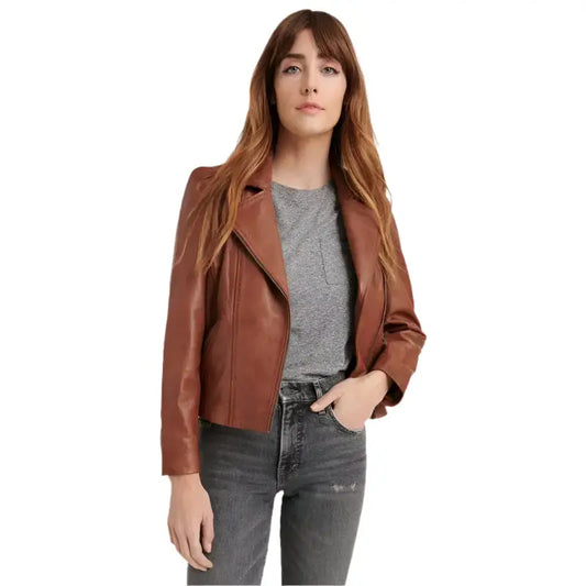 Women’s Rusty Brown Leather Jacket