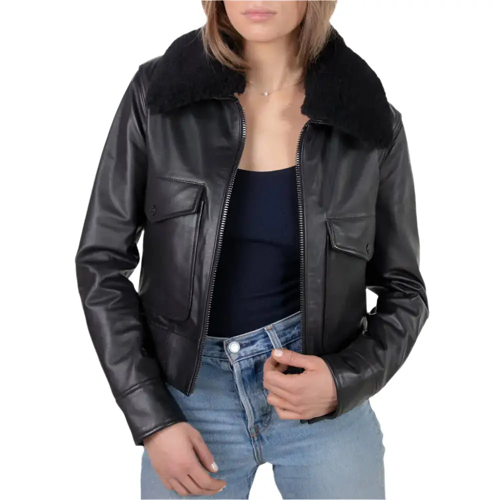 Women’s Shearling Bomber Jacket