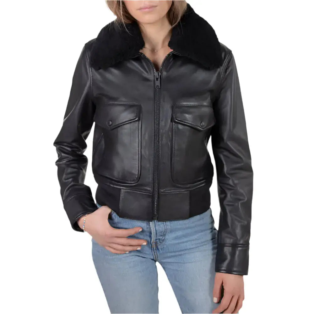 Women’s Shearling Bomber Jacket