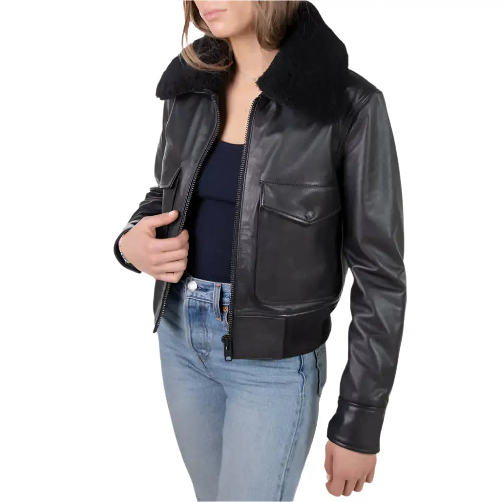 Women’s Shearling Bomber Jacket