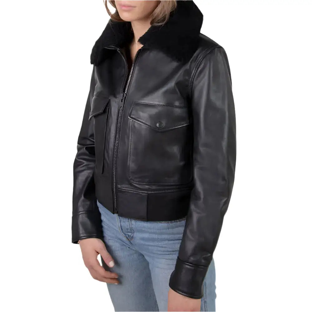 Women’s Shearling Bomber Jacket